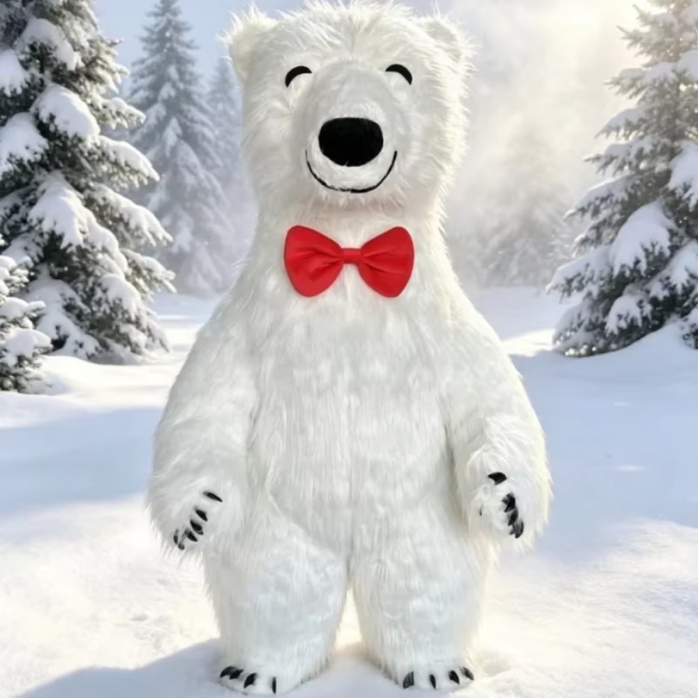 Chargers - Disfraz de Mascota Polar Blanco Inflable