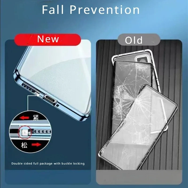 Anti Spy Privacy Glass Case - Funda magnética antiespía para OPPO Find