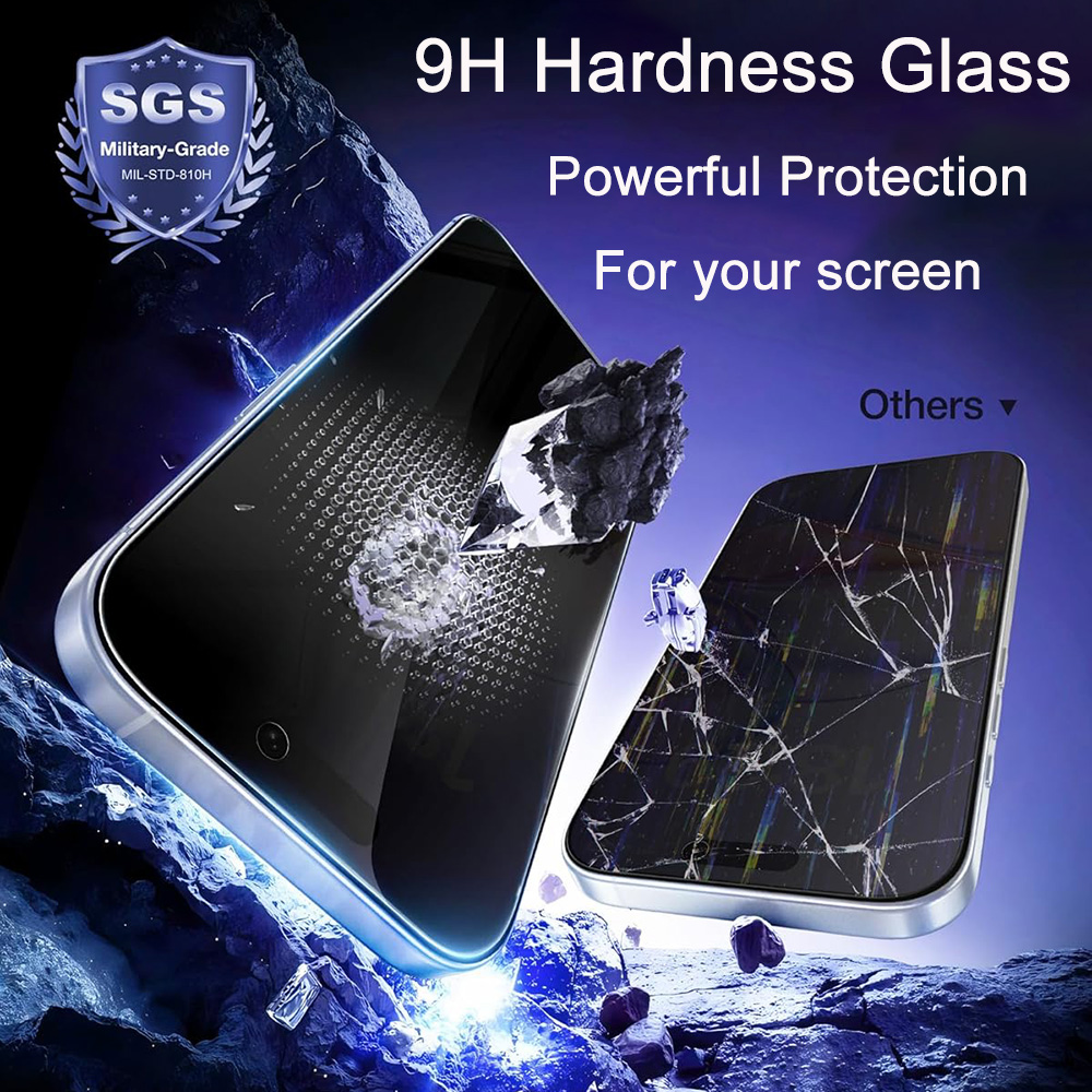 Protector de pantalla de vidri - Anti Spy Privacy Glass Case reseña y precio