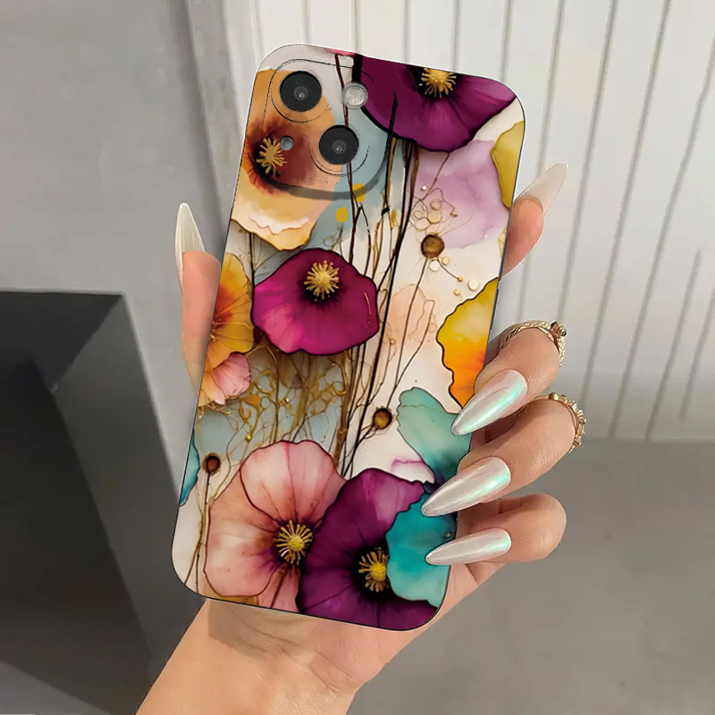 Funda protectora de teléfono d - Vintage Floral Pattern Soft Case reseña y precio