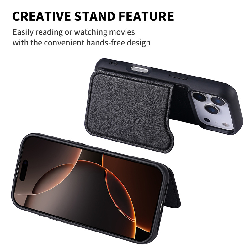 Funda Protectora para Teléfono - Leather Wallet Card Holder Phone Cover reseña y precio