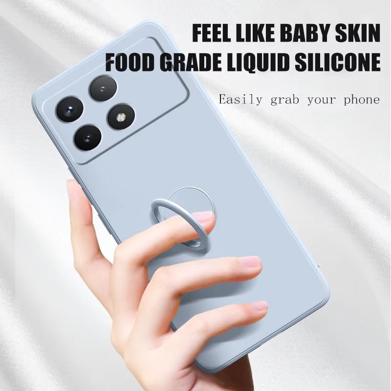 Funda de teléfono con soporte  - Liquid Silicone Magnetic Phone Case reseña y precio