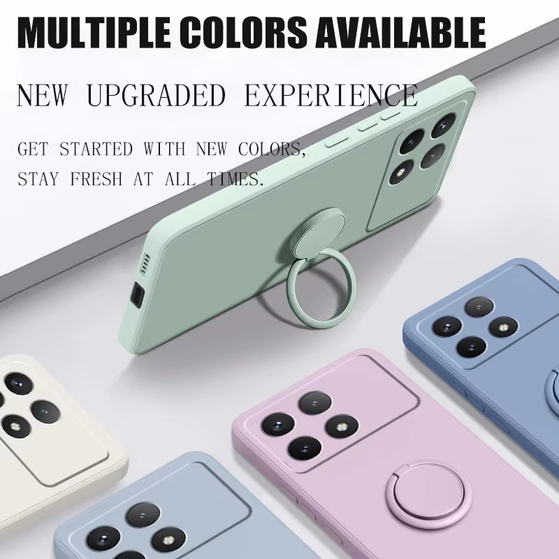 Funda de teléfono con soporte  - Liquid Silicone Magnetic Phone Case reseña y precio