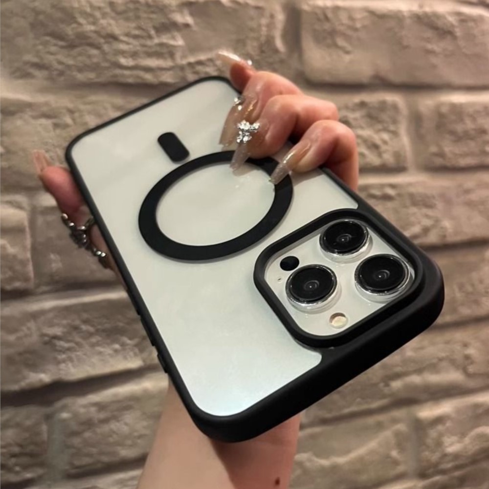 Funda magnética transparente m - Clear Shockproof Bumper Case reseña y precio