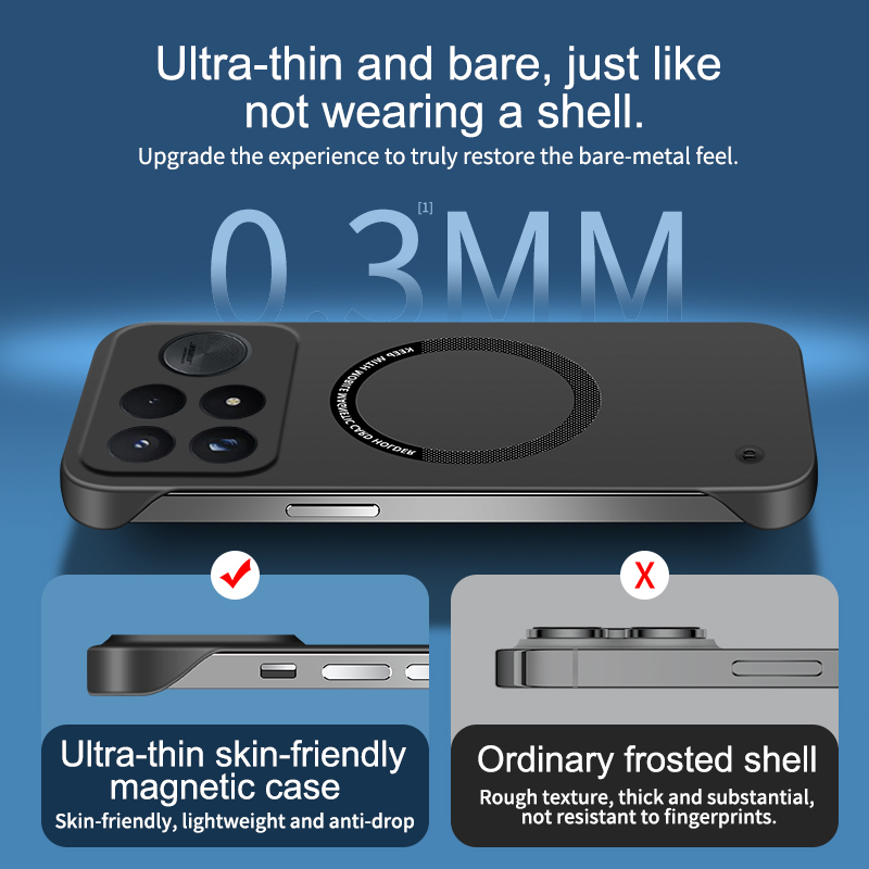 Funda de PC rígida sin marco p - Ultra Thin Frameless Phone Cover reseña y precio