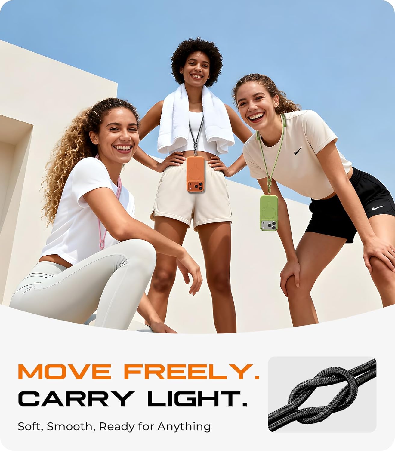 Correa para Teléfono con 2 Sop - Crossbody Lanyard Neck Strap Case reseña y precio